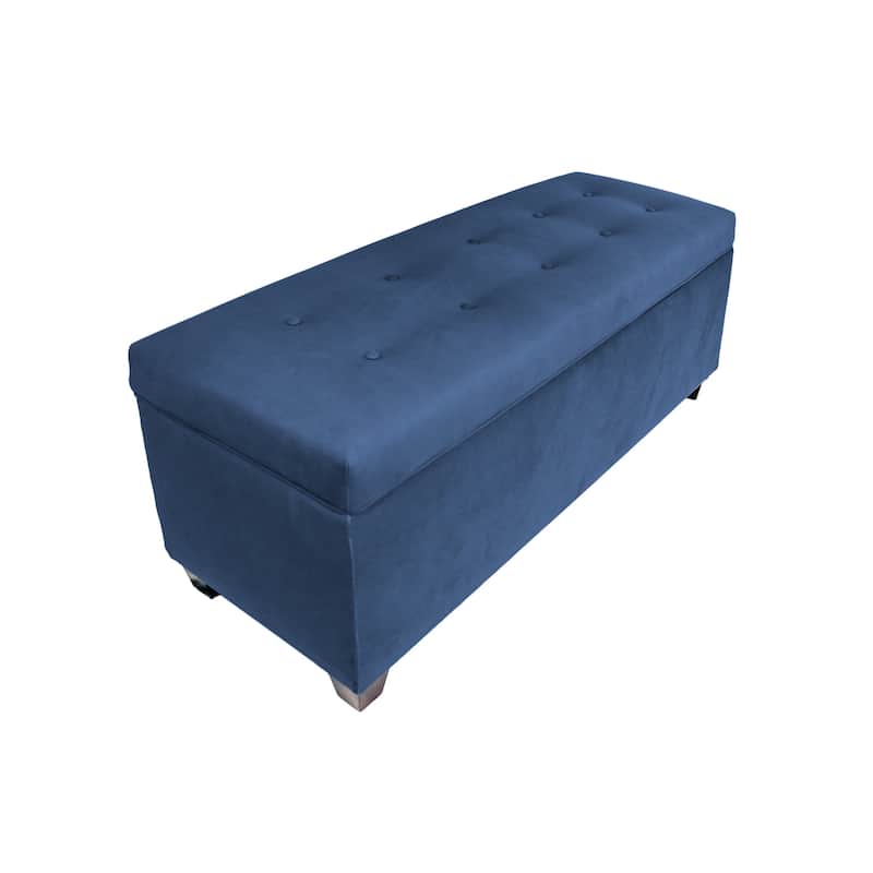 SOLE SECRET DUO 10 Button Linen & Shoe Storage Bench - OBSESSION