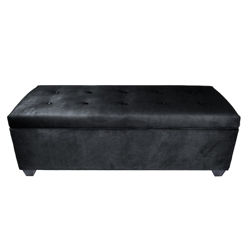 SOLE SECRET DUO 10 Button Linen & Shoe Storage Bench - OBSESSION