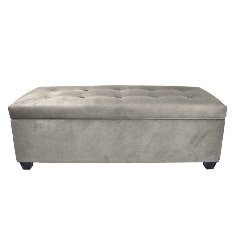 SOLE SECRET DUO 10 Button Linen & Shoe Storage Bench - OBSESSION