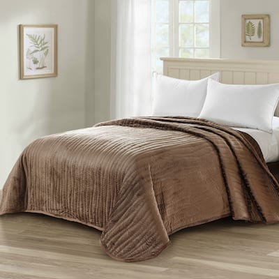 Serenta Microplush Quilted Coverlet