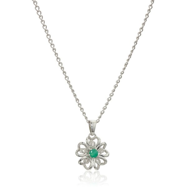 Shop Sterling Silver Genuine Emerald 