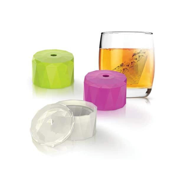 3pcs/set Silicone Whiskey Round Ice Cube Mold For Home Use