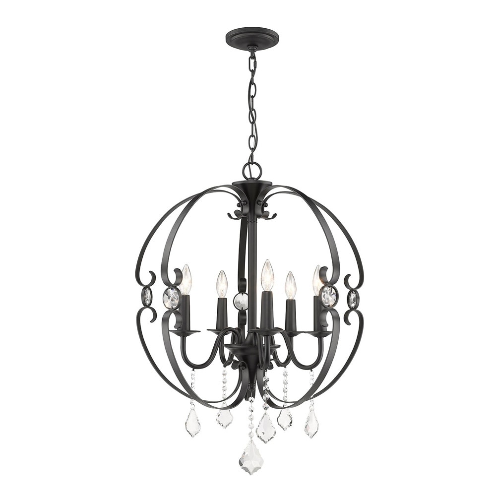 Cynthia 5 Light Chandelier in Black - Chandeliers For Bedrooms by Overstock.com