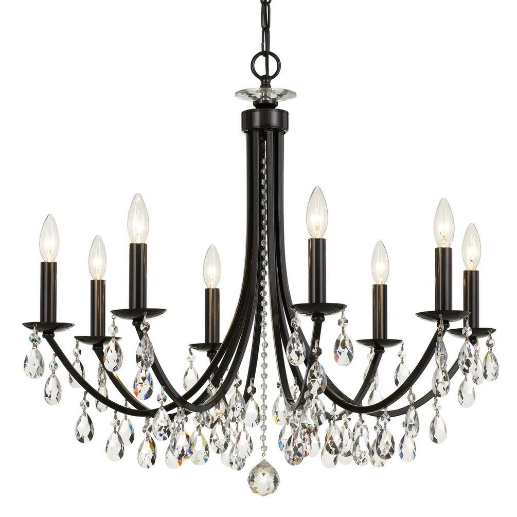 Traditional 8-light Bronze/Crystal Chandelier - Chandeliers For Bedrooms by Overstock.com