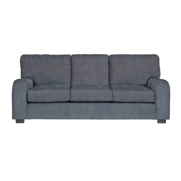 Progressive Nora Blue Grey Chenille Sofa Free Shipping Today Progressive Nora Blue Grey Chenille Sofa