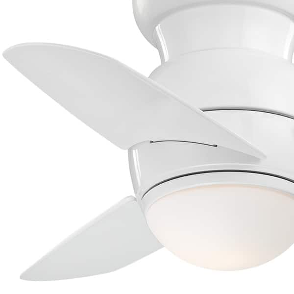 Shop Spacesaver Led Ceiling Fan In White Finish W White