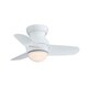 preview thumbnail 1 of 3, Minka Aire Spacesaver White 3 Blade 26 Inch LED Ceiling Fan