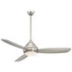 preview thumbnail 2 of 5, Minka Aire Concept I Brushed Nickel Wet 3 Blade 58 Inch Ceiling Fan