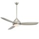 preview thumbnail 4 of 5, Minka Aire Concept I Brushed Nickel Wet 3 Blade 58 Inch Ceiling Fan