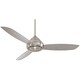 preview thumbnail 1 of 5, Minka Aire Concept I Brushed Nickel Wet 3 Blade 58 Inch Ceiling Fan