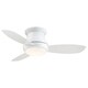 preview thumbnail 3 of 4, Minka Aire Concept II White 3 Blade 44 Inch LED Ceiling Fan
