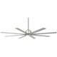 preview thumbnail 2 of 3, Minka Aire Xtreme H2O Brushed Nickel 8 Blade 65 Inch Ceiling Fan