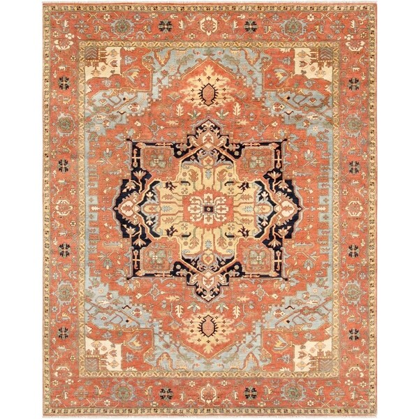 Pasargad Serapi Collection Hand-Knotted Wool Area Rug (5' x 8') - 5' x 8'