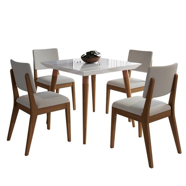 Shop Black Friday Deals On 5 Piece Utopia 35 43 In Table Dover Dining Set With 4 Dining Chairs Overstock 21235242