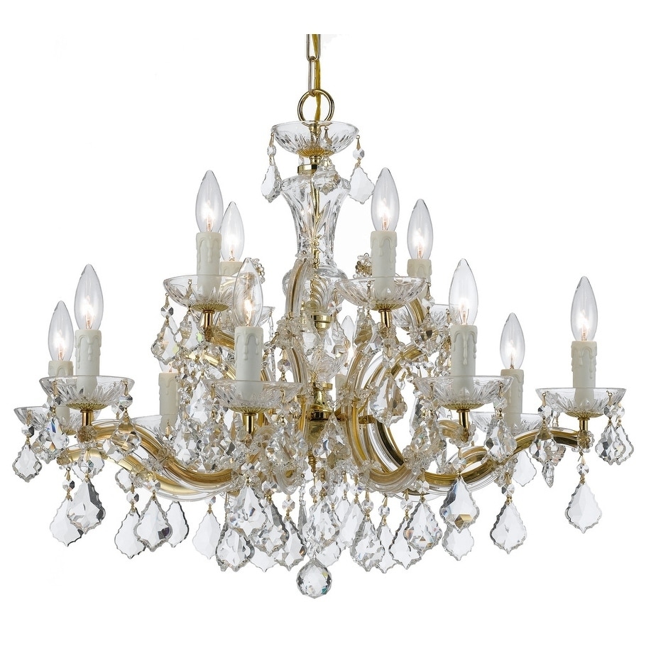 Transitional 12-light Gold Chandelier - Chandeliers For Bedrooms by Overstock.com