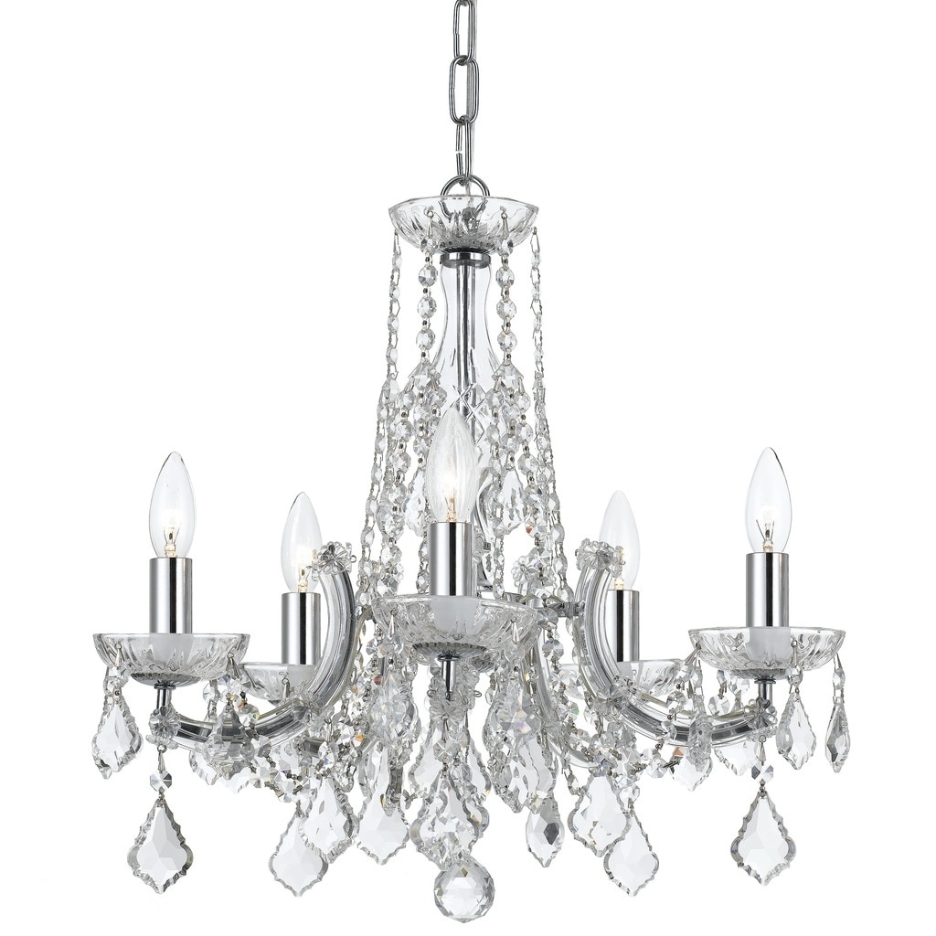 Traditional 5-light Chrome Chandelier - Chandeliers For Bedrooms by Overstock.com