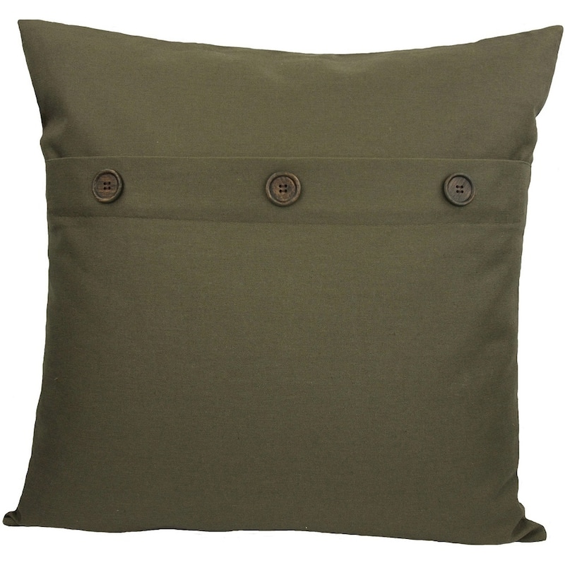 Solid Color with Buttons-2020 Pillow-Feather-Fuchsia