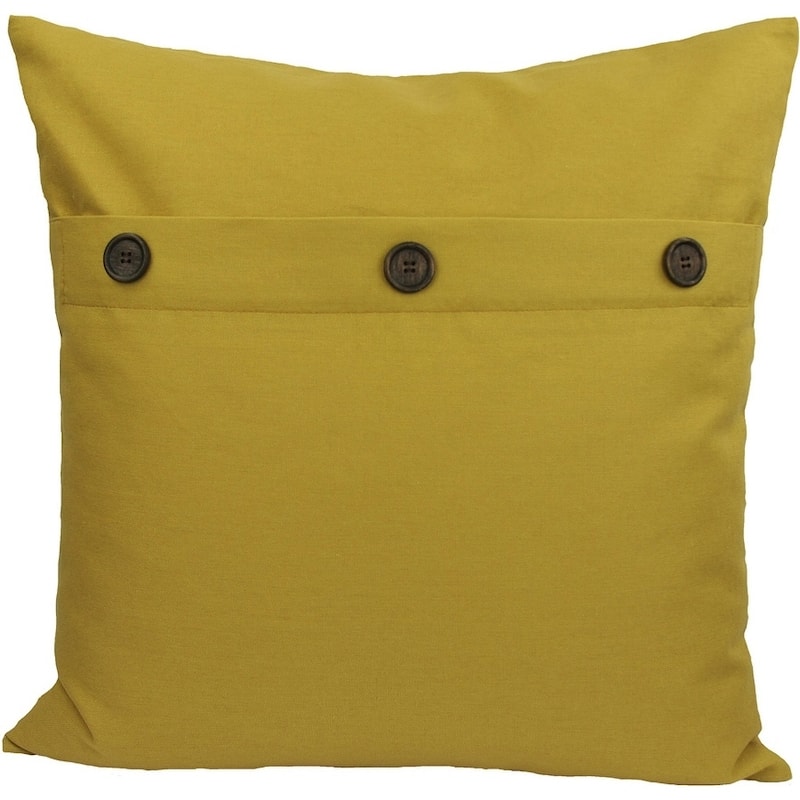 Solid Color with Buttons-2020 Pillow-Feather-Fuchsia