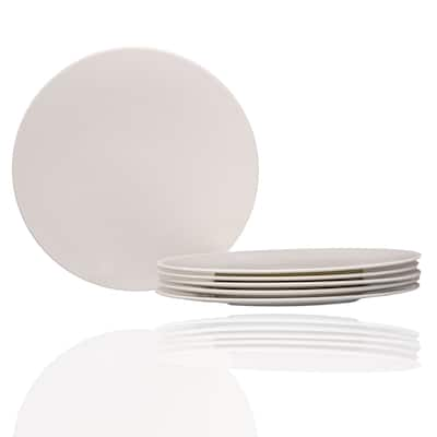 Extreme White Round Dinner Plate 10.75" Set of 6