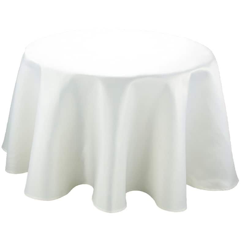 Samantha Round Solid Color Tablecloth, 70-Inch, Red