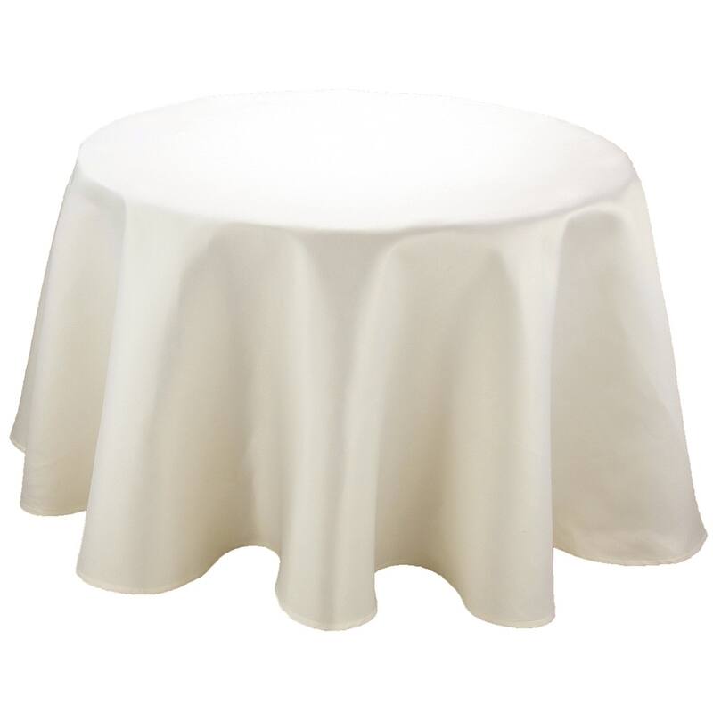 Samantha Round Solid Color Tablecloth, 70-Inch, Red