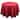 Samantha Round Solid Color Tablecloth, 70-Inch, Red