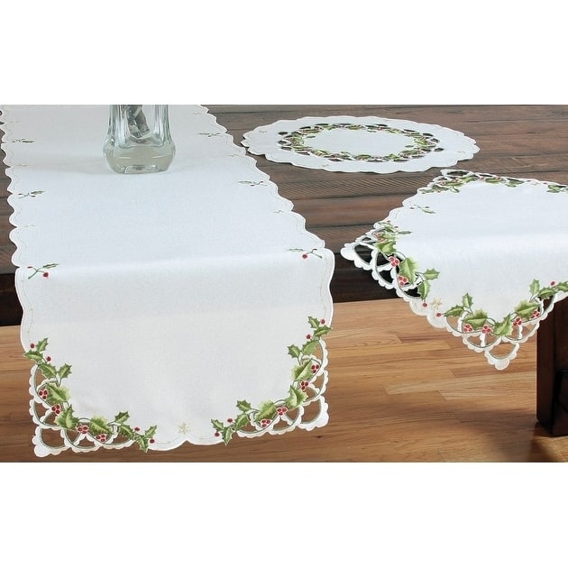 Winter Berry Collection Christmas Table Runner, 15 by 54-Inch