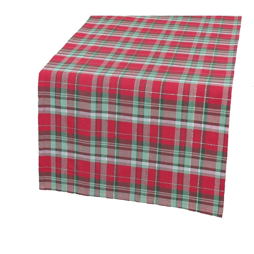 Holiday Tartan Christmas Table Runner 15 By 54 Inch Holiday Tartan Christmas Table Runner