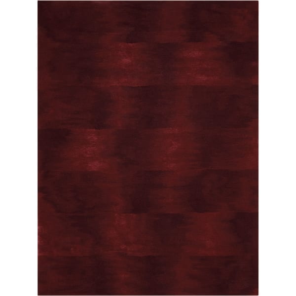 slide 2 of 15, Calvin Klein Reflective Handmade Area Rug 5' 6" x 7' 5" - Garnet - Rectangle
