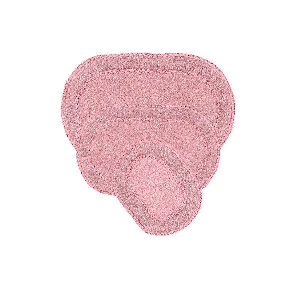 Double Ruffle 3 Pc set 17X24/21X34/24X40 -PINK