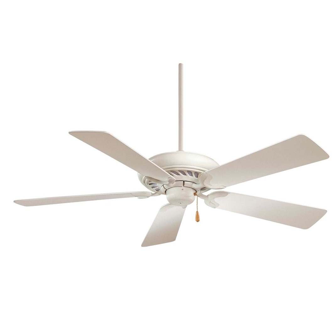 Minka Aire Supra Shell White 5 Blade 52 Inch Ceiling Fan - On Sale - Bed  Bath & Beyond - 21236805