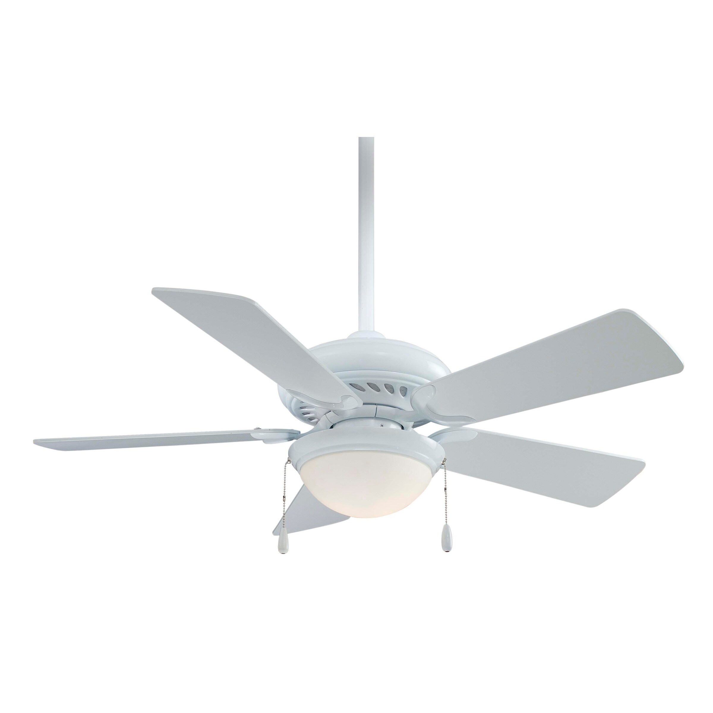 Shop Supra 44 Ceiling Fan In White Finish W White Blades By