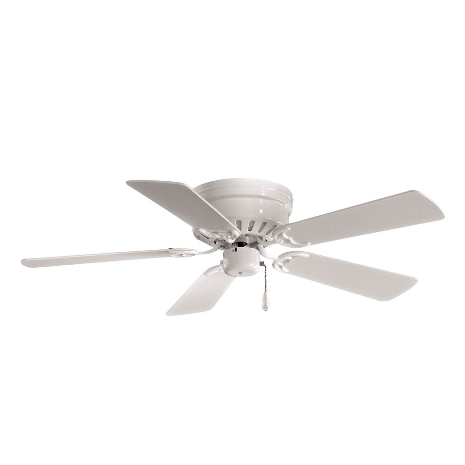 Mesa Ceiling Fan In White Finish W White Blades By Minka Aire