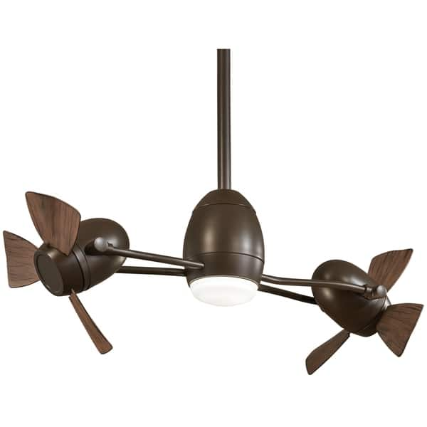 Shop Cage Free Gyro Led Ceiling Fan In Oil Rubbed Bronze Finish W