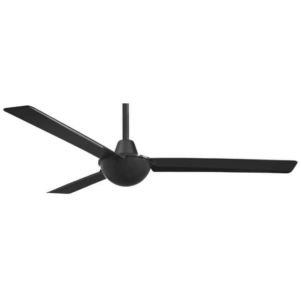 Shop Kewl Ceiling Fan In Black Finish W Black Blades By Minka