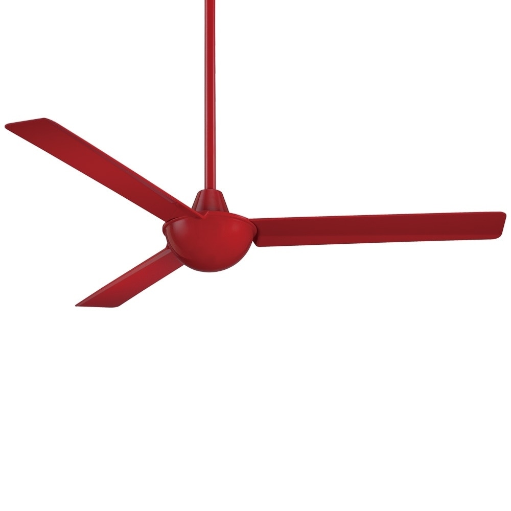 Kewl Ceiling Fan In Red Finish W Red Blades By Minka Aire