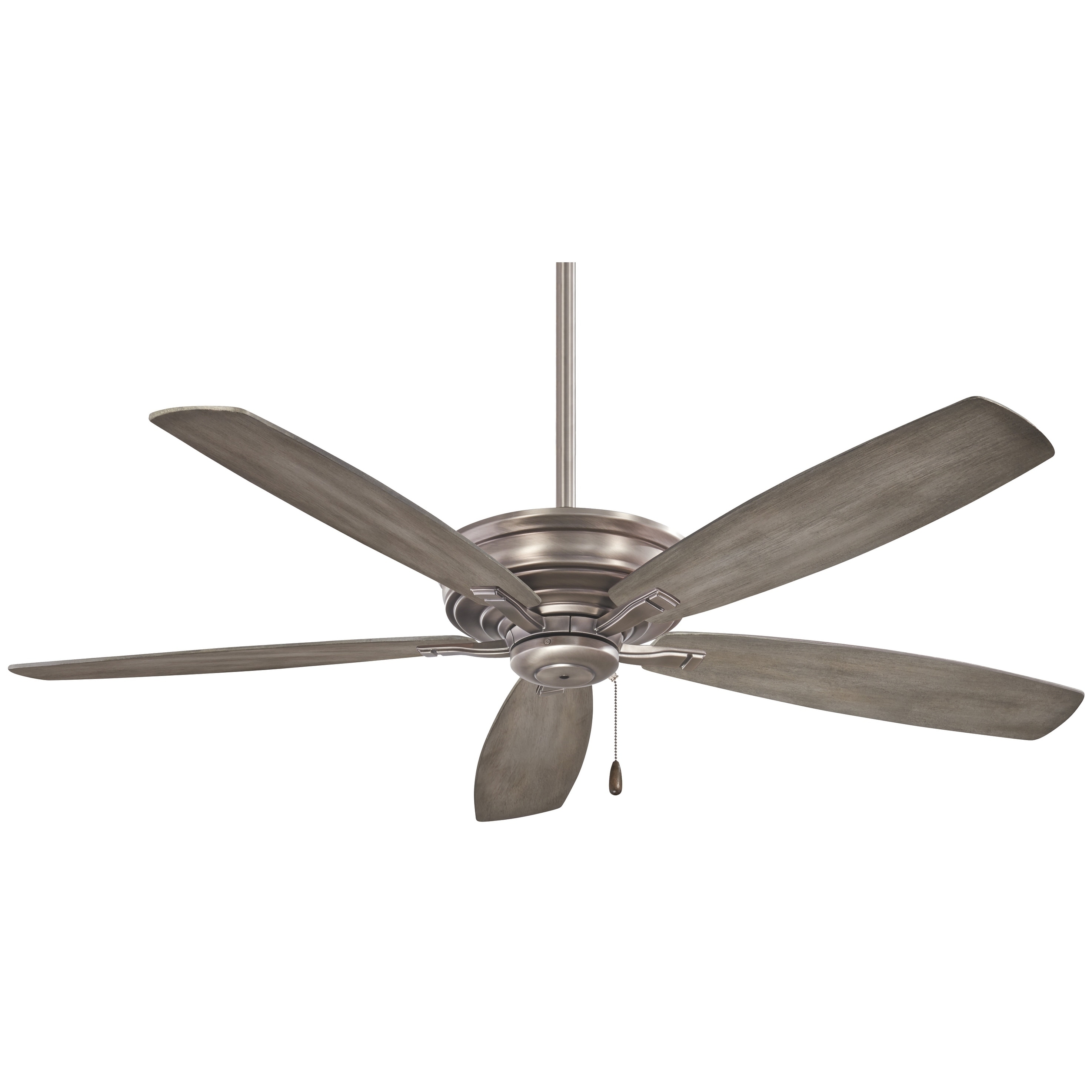 Shop Kafe Ceiling Fan In Burnished Nickel Finish W Seashore Grey