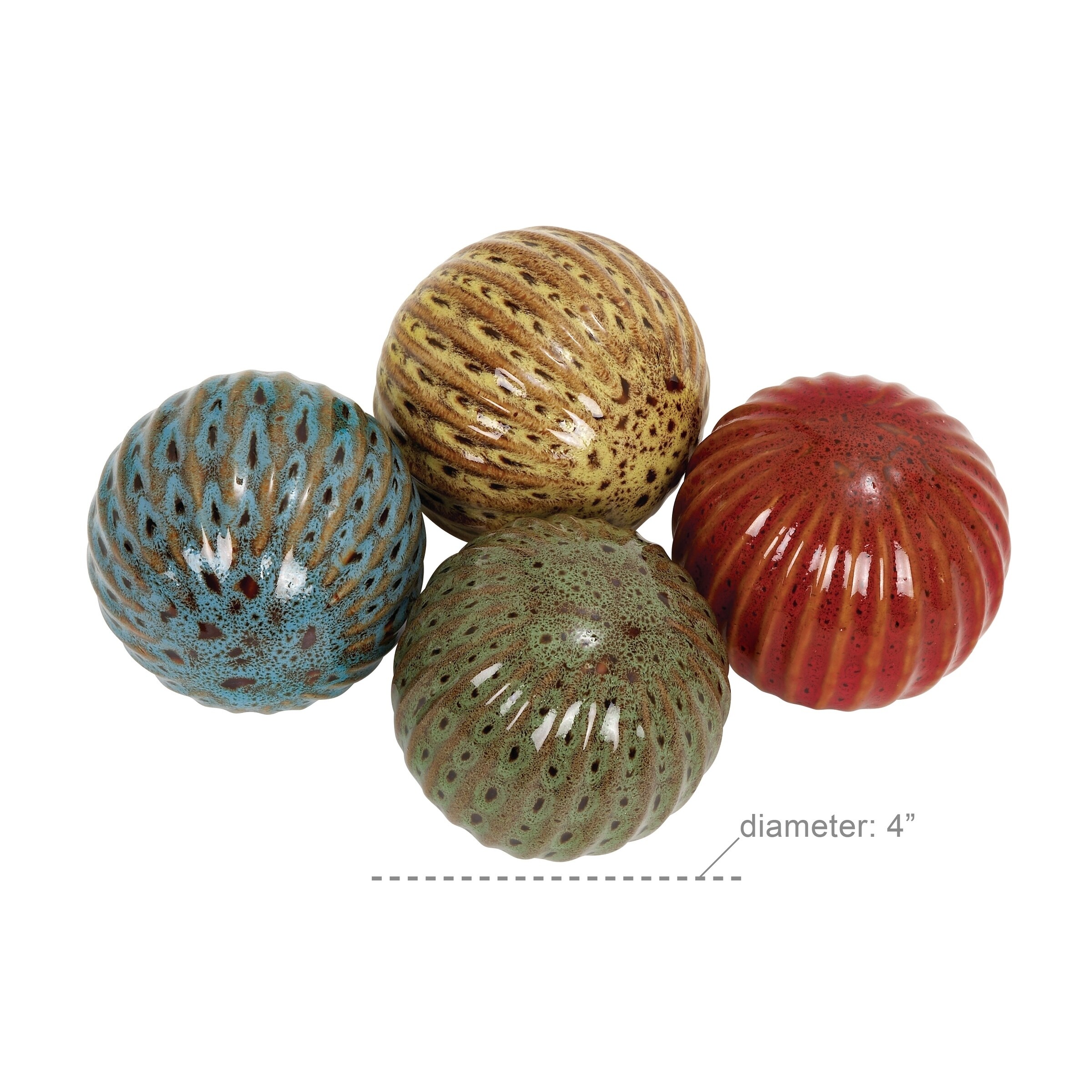 Shop The Curated Nomad Gunnerman Ceramic 4 Inch Decorative Balls