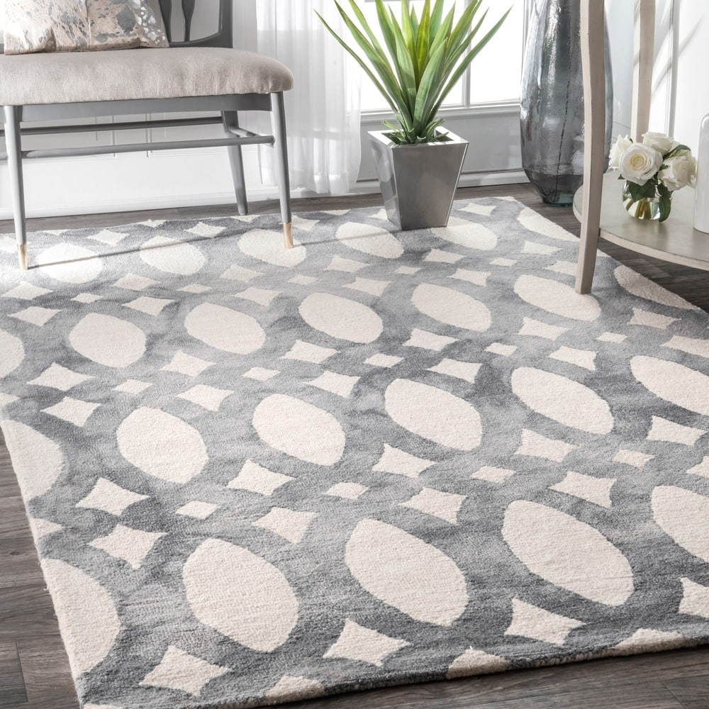 Nuloom Handmade Modern Wool Geometric Rug