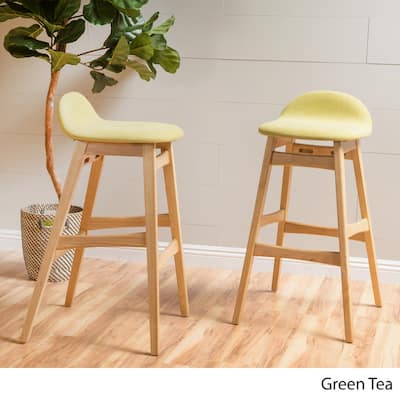 Carson Carrington Viborg 35-inch Green Fabric Bar Stool (Set of 2) by