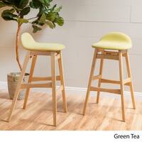 Carson Carrington Viborg 35-inch Green Fabric Bar Stool (Set of 2) by