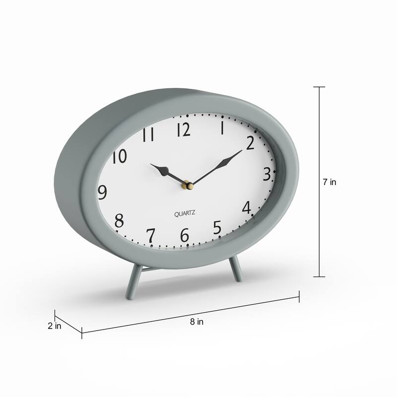 Black Metal Decorative Clock (Set of 3)