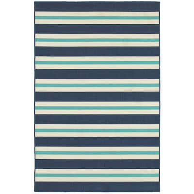 Style Haven Martinique Horizontal Multi-Striped Area Rug