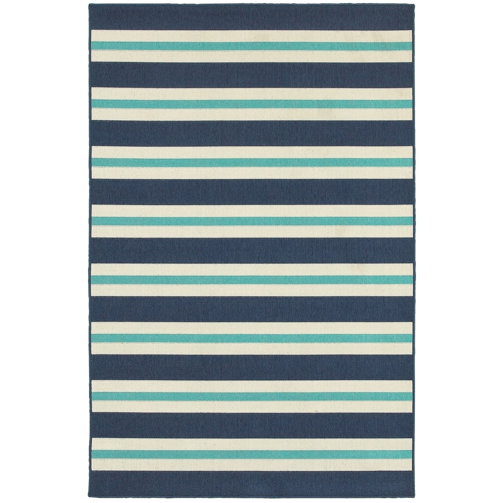 Style Haven Martinique Horizontal Multi-Striped Area Rug