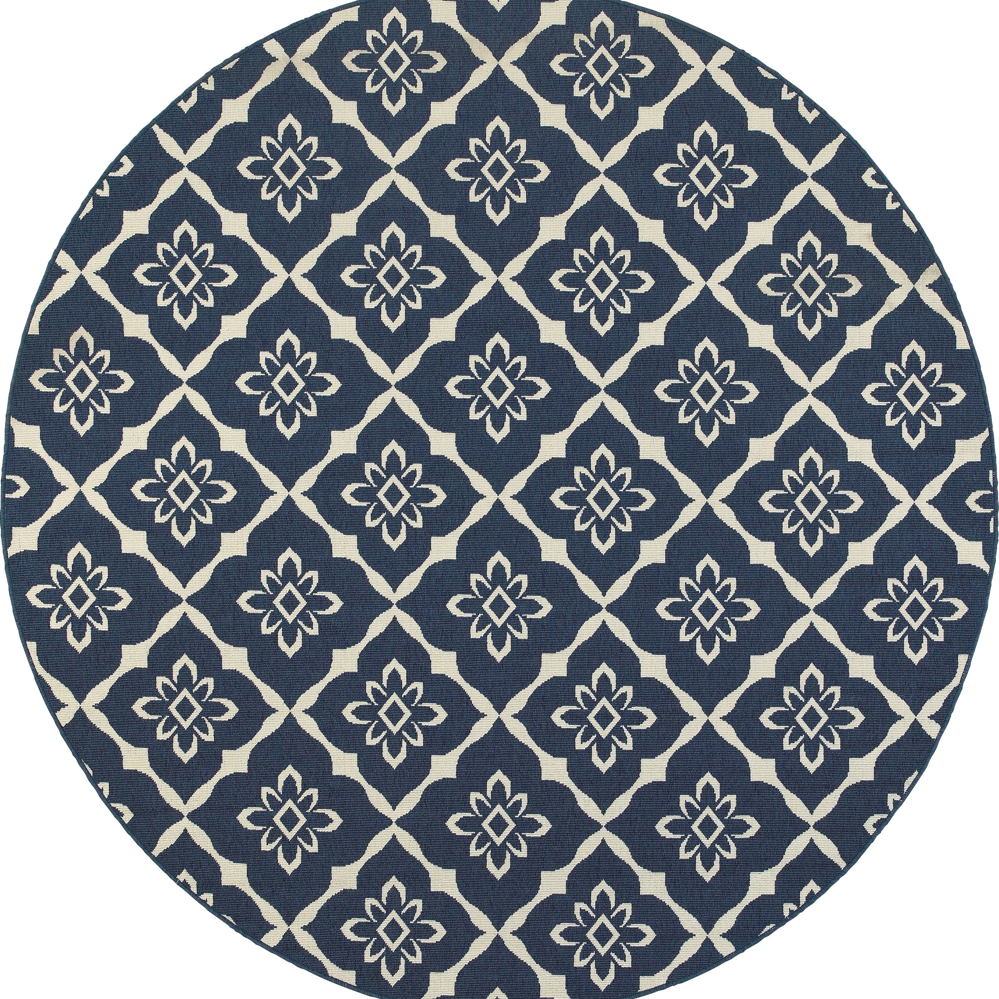 Carson Carrington Akersberga Ivory Navy Indoor Outdoor Rug Carson Carrington Akersberga Ivory