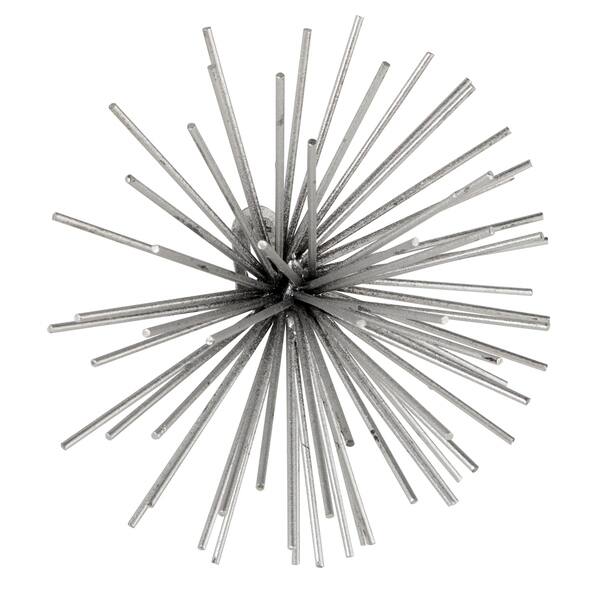 Contemporary Silver Metal Starburst Wall Decor Contemporary Silver Metal Starburst Wall Decor