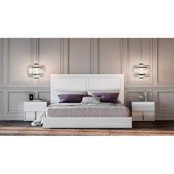 Shop Modrest Nicla Italian White Queen Bedroom Set Free