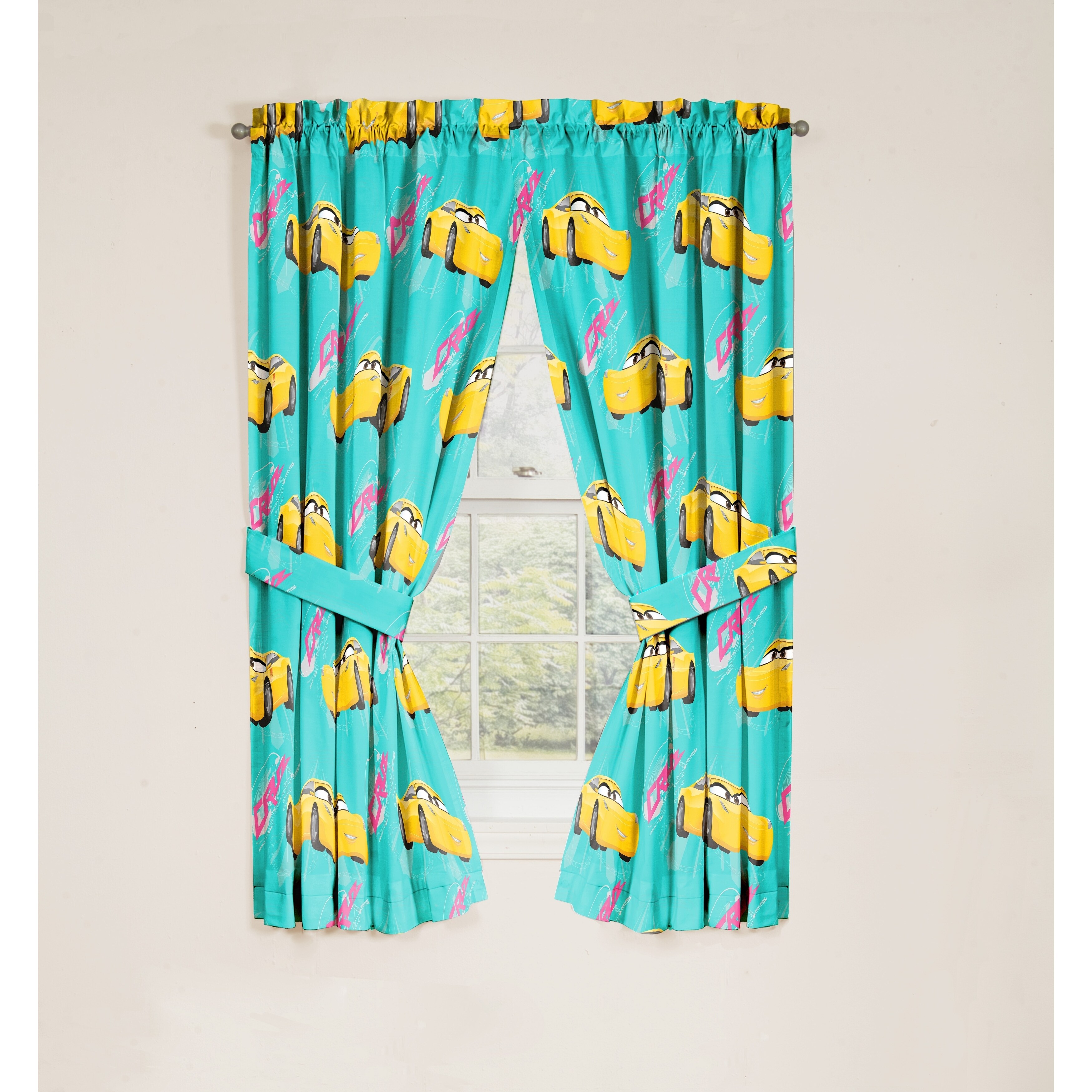 Shop Disney Pixar Cars 3 Movie Cruz 4 Piece Curtain Drapes Set
