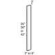 Cabinet Mania White Shaker Kitchen Cabinet Wall Filler 3" W x 3/4" D x 42" H