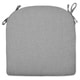 preview thumbnail 10 of 15, Round Back Outdoor Patio Chair Seat Cushion gray